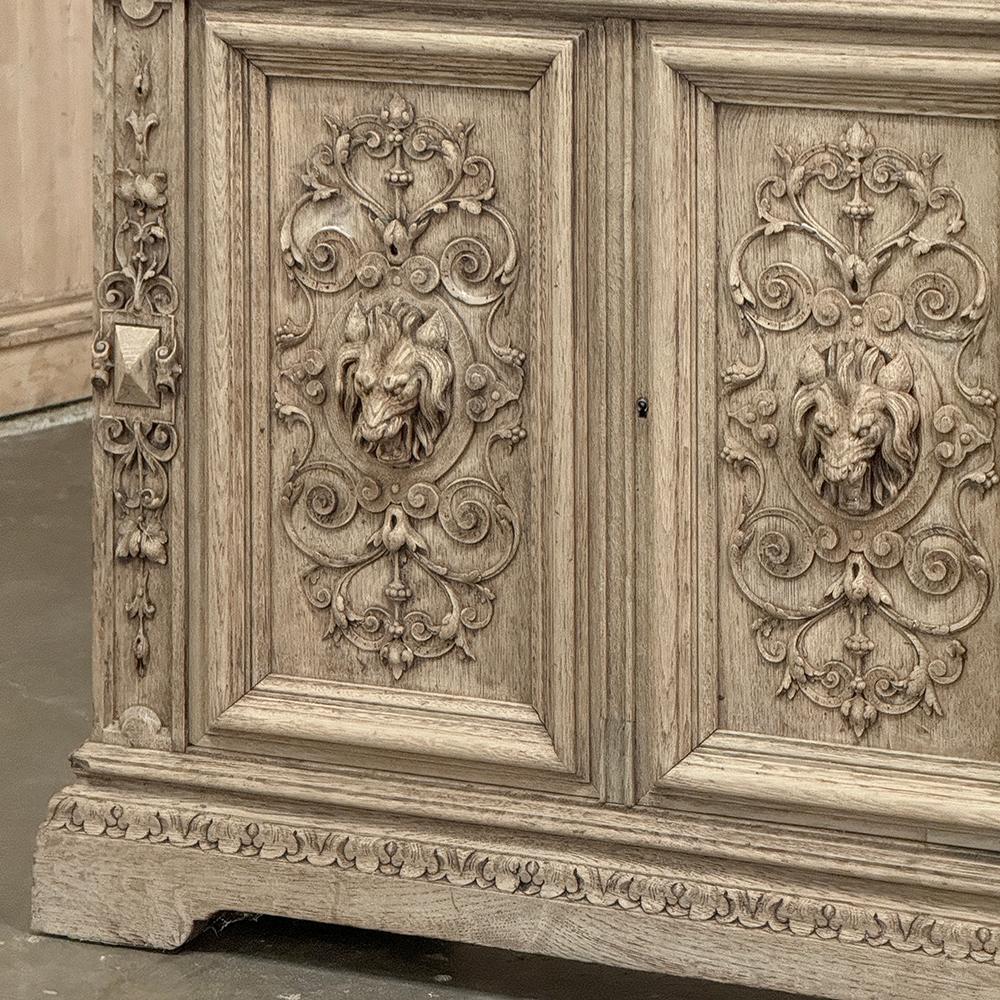 Buffet rinascimentale francese del XIX secolo in Oak scortecciato in vendita 5