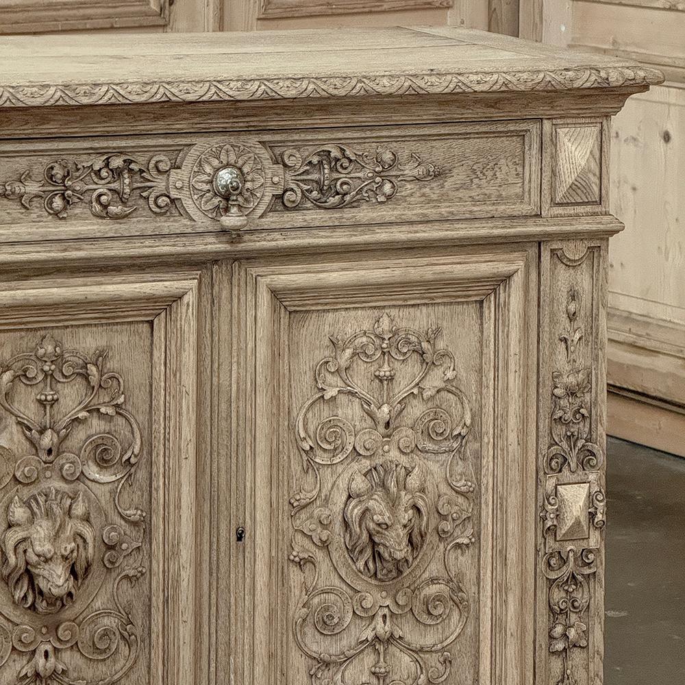 Quercia Buffet rinascimentale francese del XIX secolo in Oak scortecciato in vendita