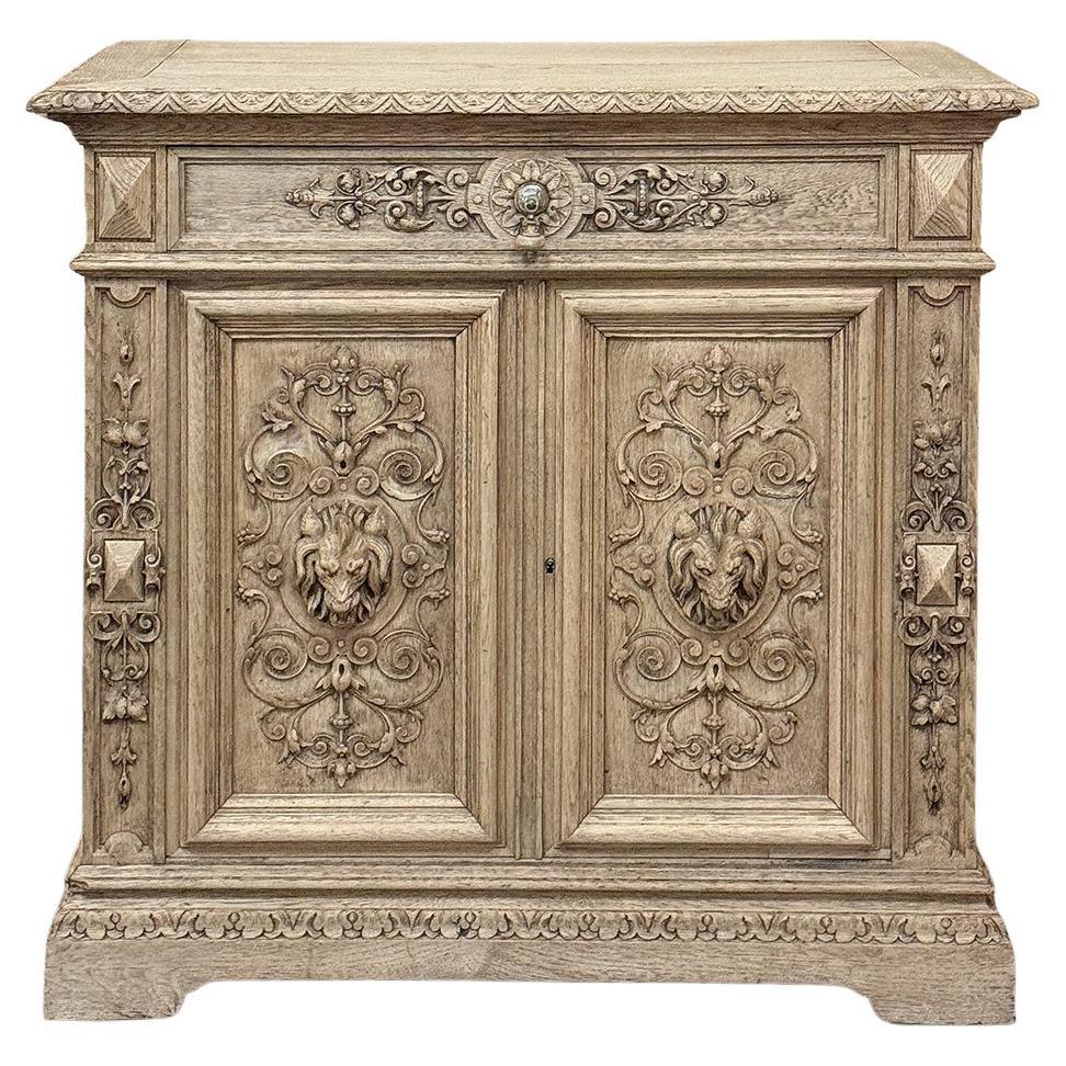 Buffet rinascimentale francese del XIX secolo in Oak scortecciato