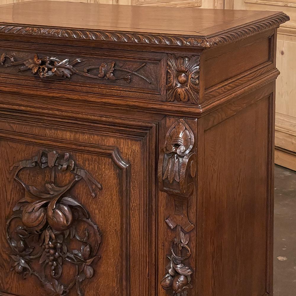 19th Century French Renaissance Confiturier ~ Cabinet For Sale 9