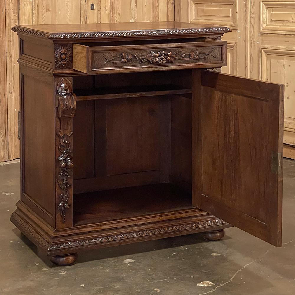 Oak 19th Century French Renaissance Confiturier ~ Cabinet For Sale