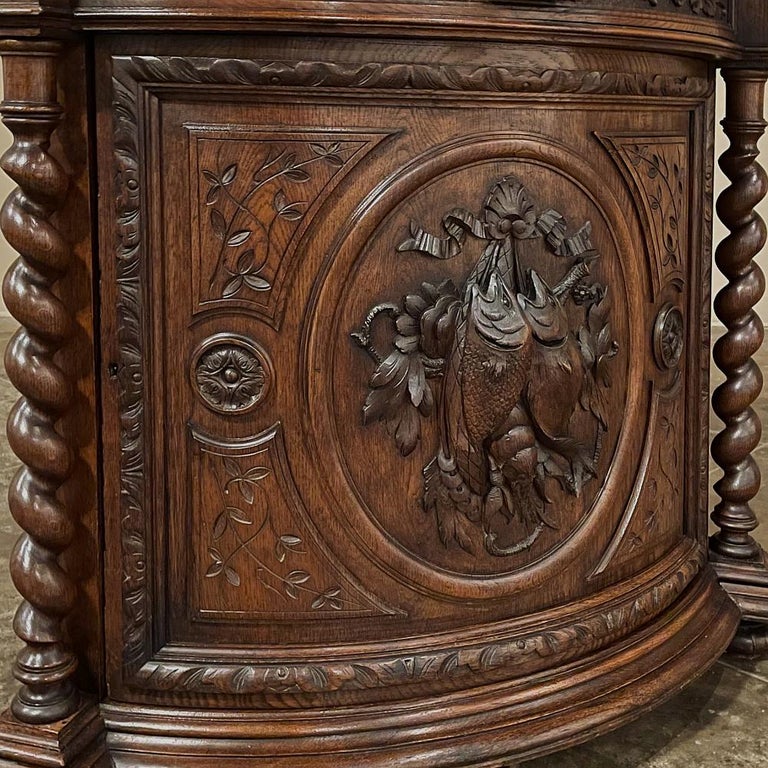 19th Century French Renaissance Corner Cabinet For Sale 4