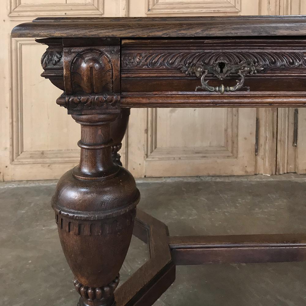 19th Century French Renaissance Desk, Bureau Plat 3