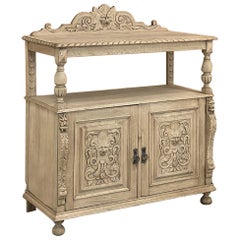 19th Century French Renaissance Dessert Buffet in Stripped Oak