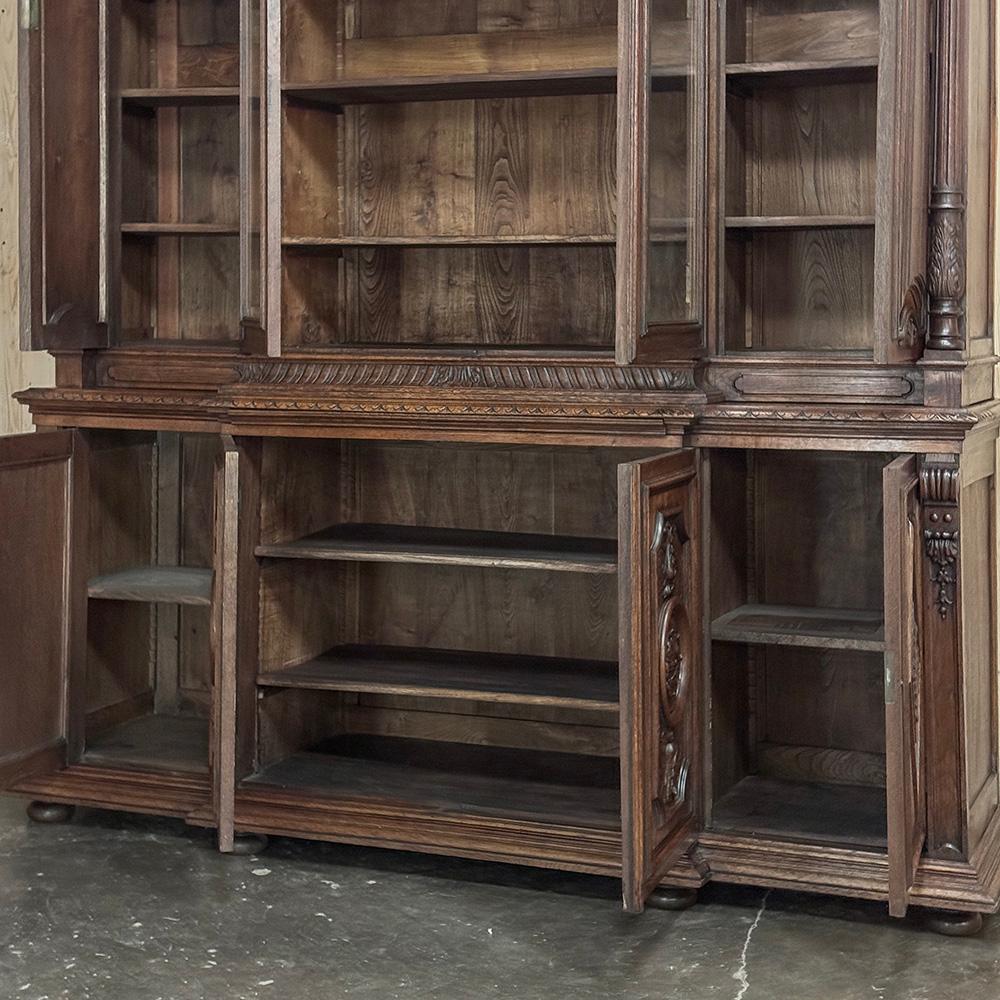 19th Century French Renaissance Grand Bookcase, ca.1870 For Sale 12