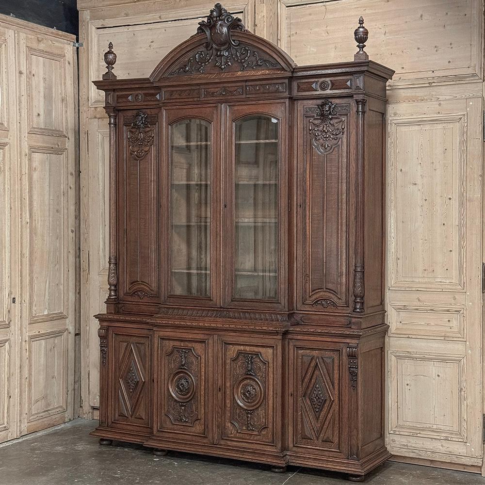 Napoleon III 19th Century French Renaissance Grand Bookcase, ca.1870 For Sale