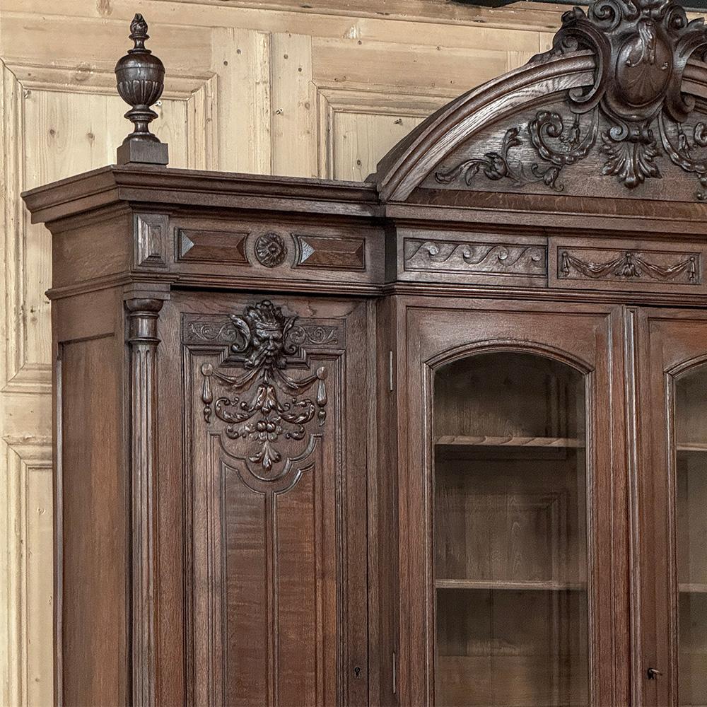 Late 19th Century 19th Century French Renaissance Grand Bookcase, ca.1870 For Sale