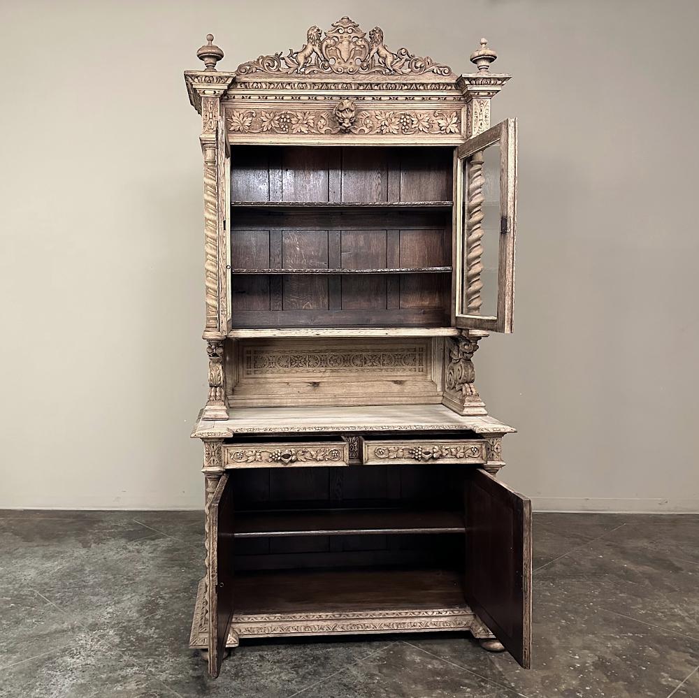 19th Century French Renaissance Hunt Buffet ~ Bookcase 2