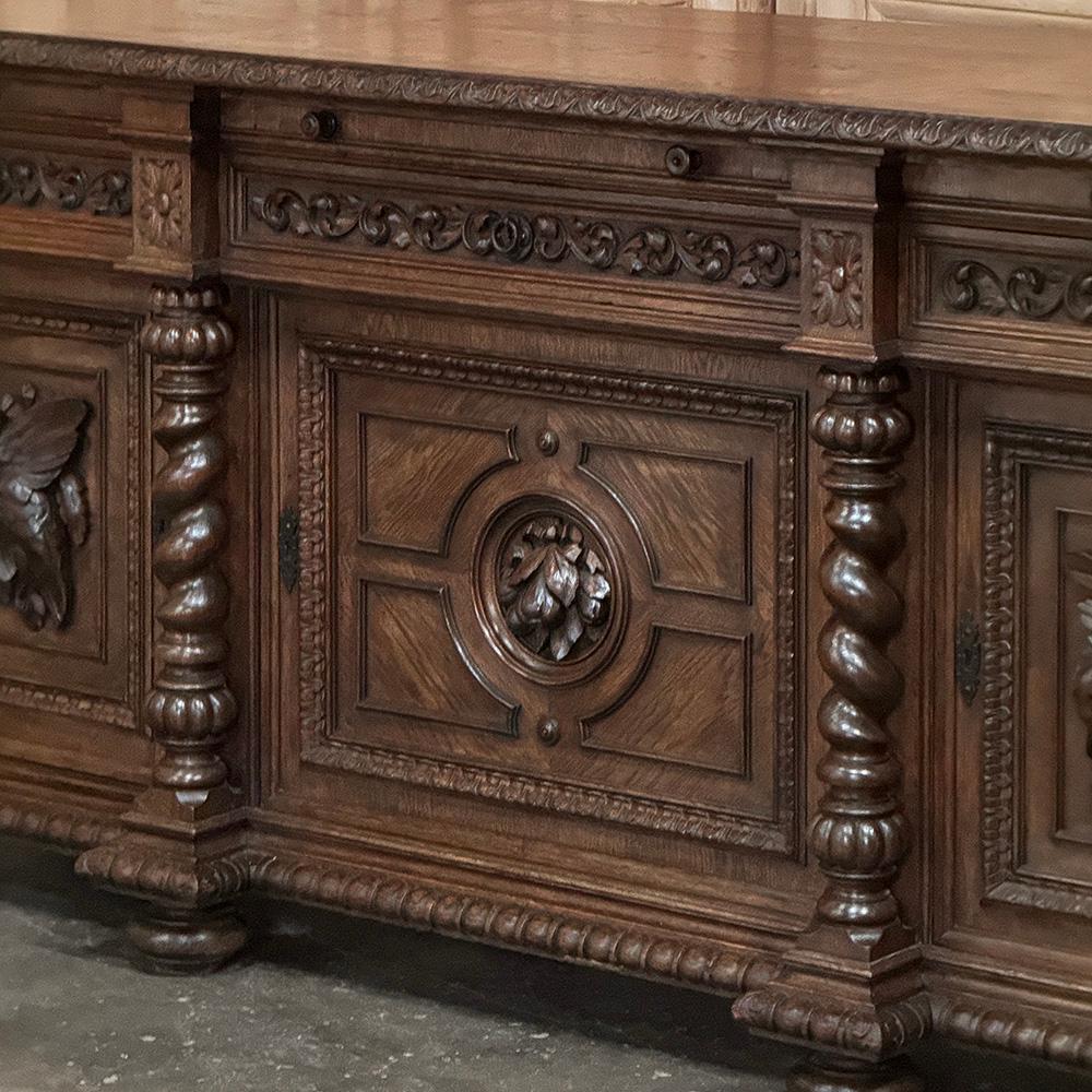 Buffet di caccia rinascimentale francese del XIX secolo ~ Credenza in vendita 3