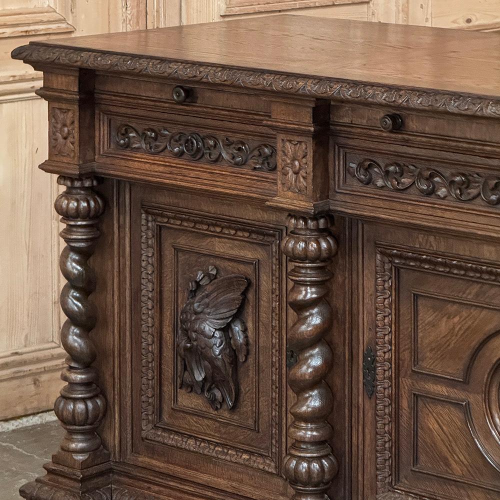 Buffet di caccia rinascimentale francese del XIX secolo ~ Credenza in vendita 4
