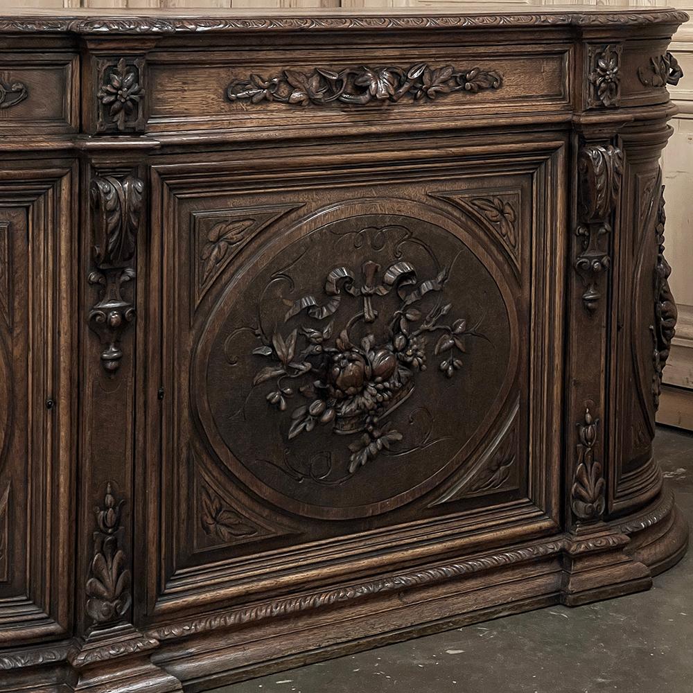 19th Century French Renaissance Hunt Buffet ~ Credenza For Sale 8