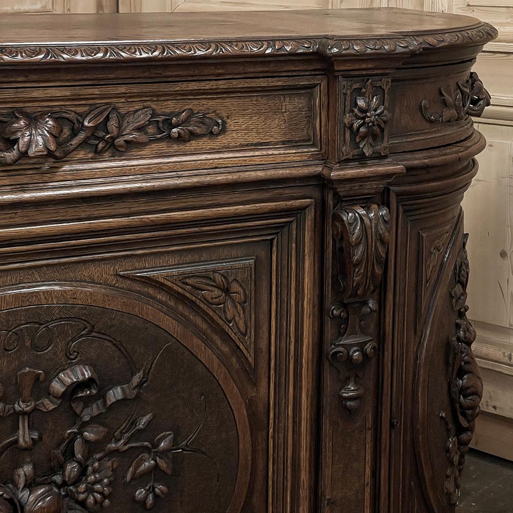 19th Century French Renaissance Hunt Buffet ~ Credenza For Sale 9