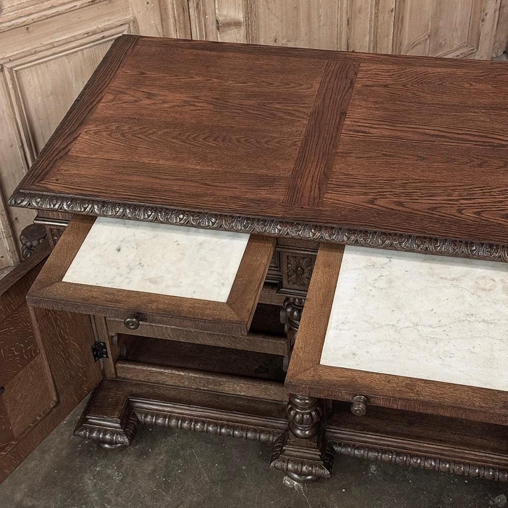 Buffet di caccia rinascimentale francese del XIX secolo ~ Credenza in vendita 8