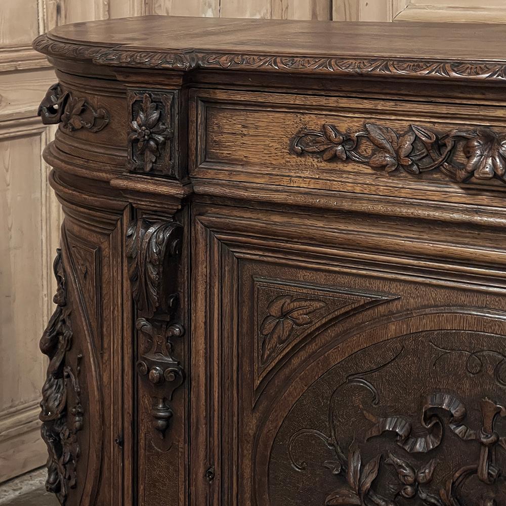 19th Century French Renaissance Hunt Buffet ~ Credenza For Sale 13