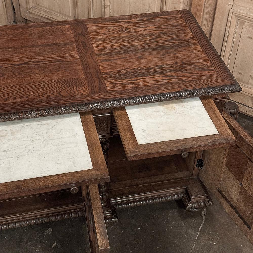 Buffet di caccia rinascimentale francese del XIX secolo ~ Credenza in vendita 10