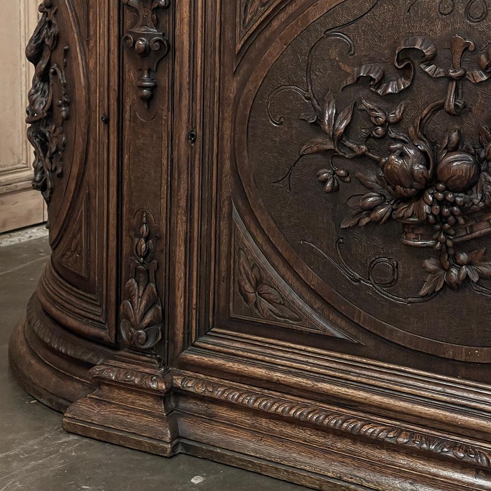 19th Century French Renaissance Hunt Buffet ~ Credenza For Sale 14