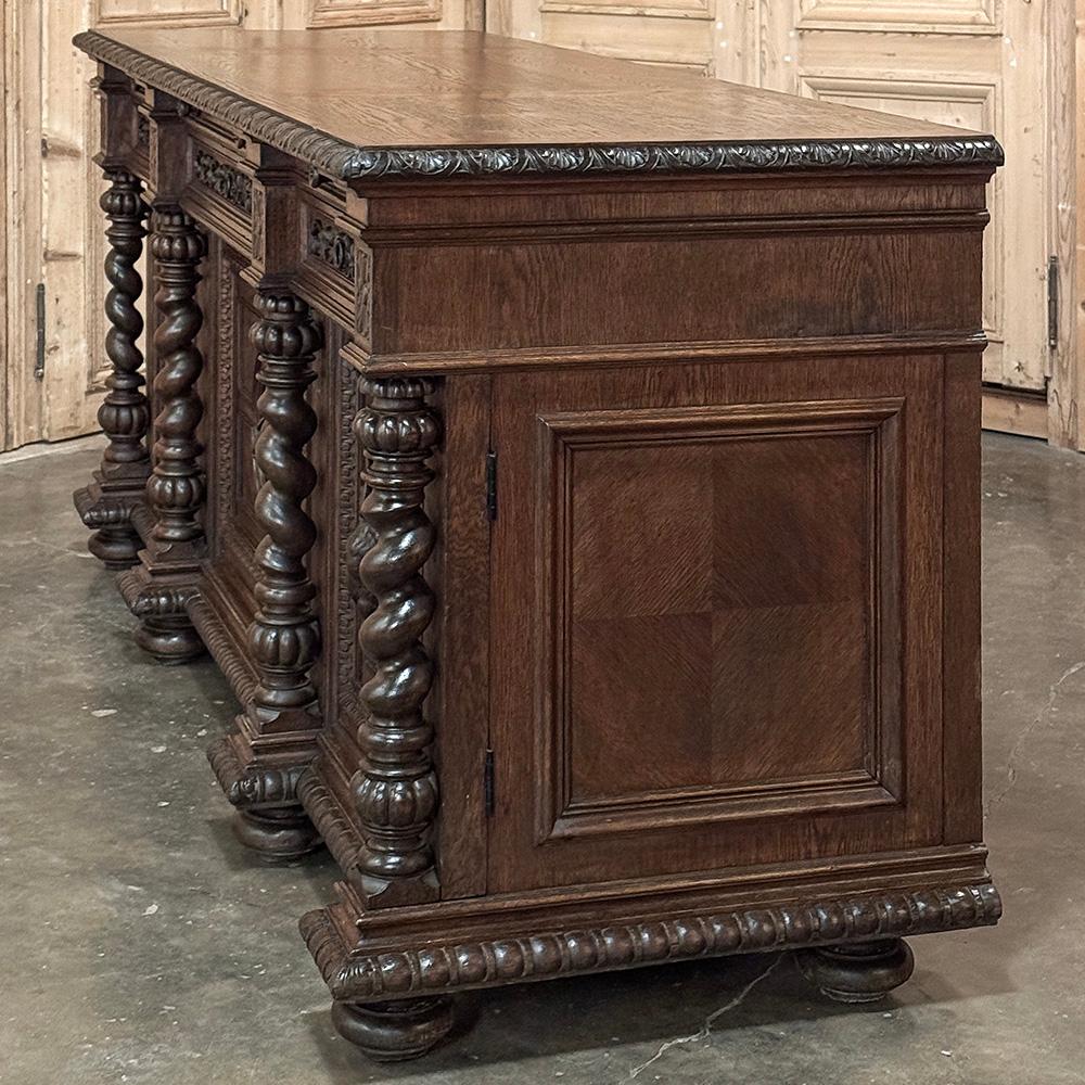 Buffet di caccia rinascimentale francese del XIX secolo ~ Credenza in vendita 11