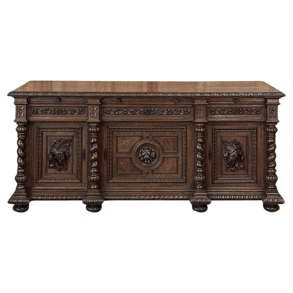 19th Century French Renaissance Hunt Buffet ~ Credenza