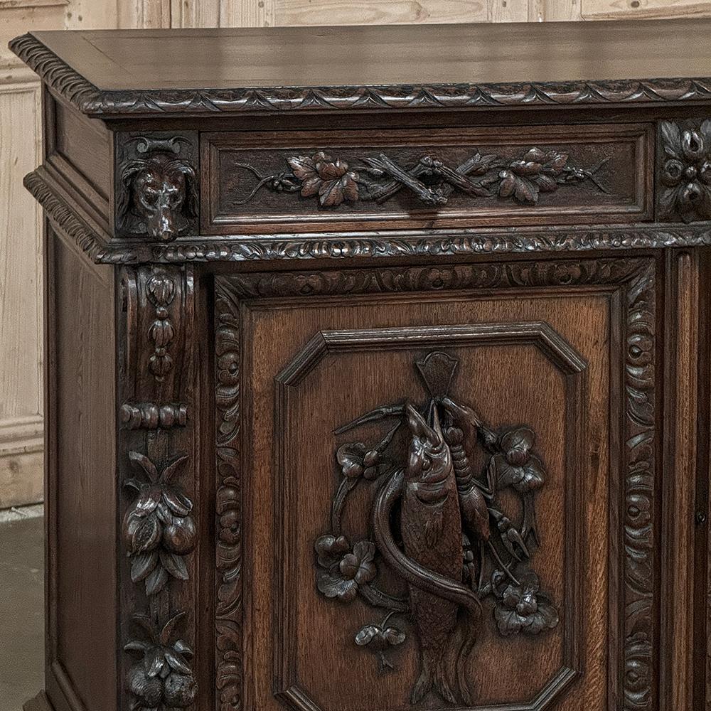 19th Century French Renaissance Hunt Buffet For Sale 5