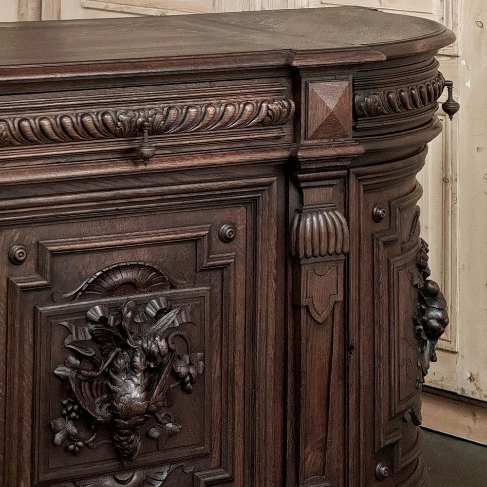 19th Century French Renaissance Hunt Buffet For Sale 8