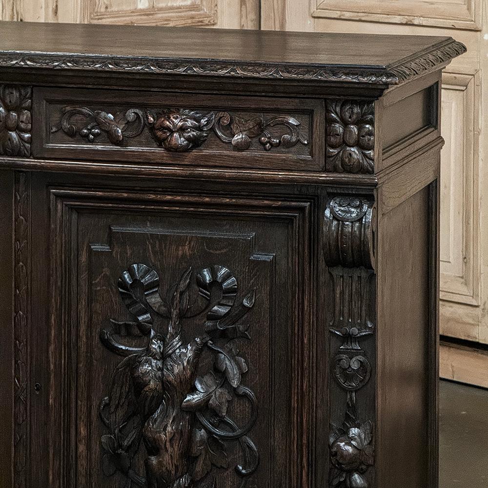 19th Century French Renaissance Hunt Buffet For Sale 9