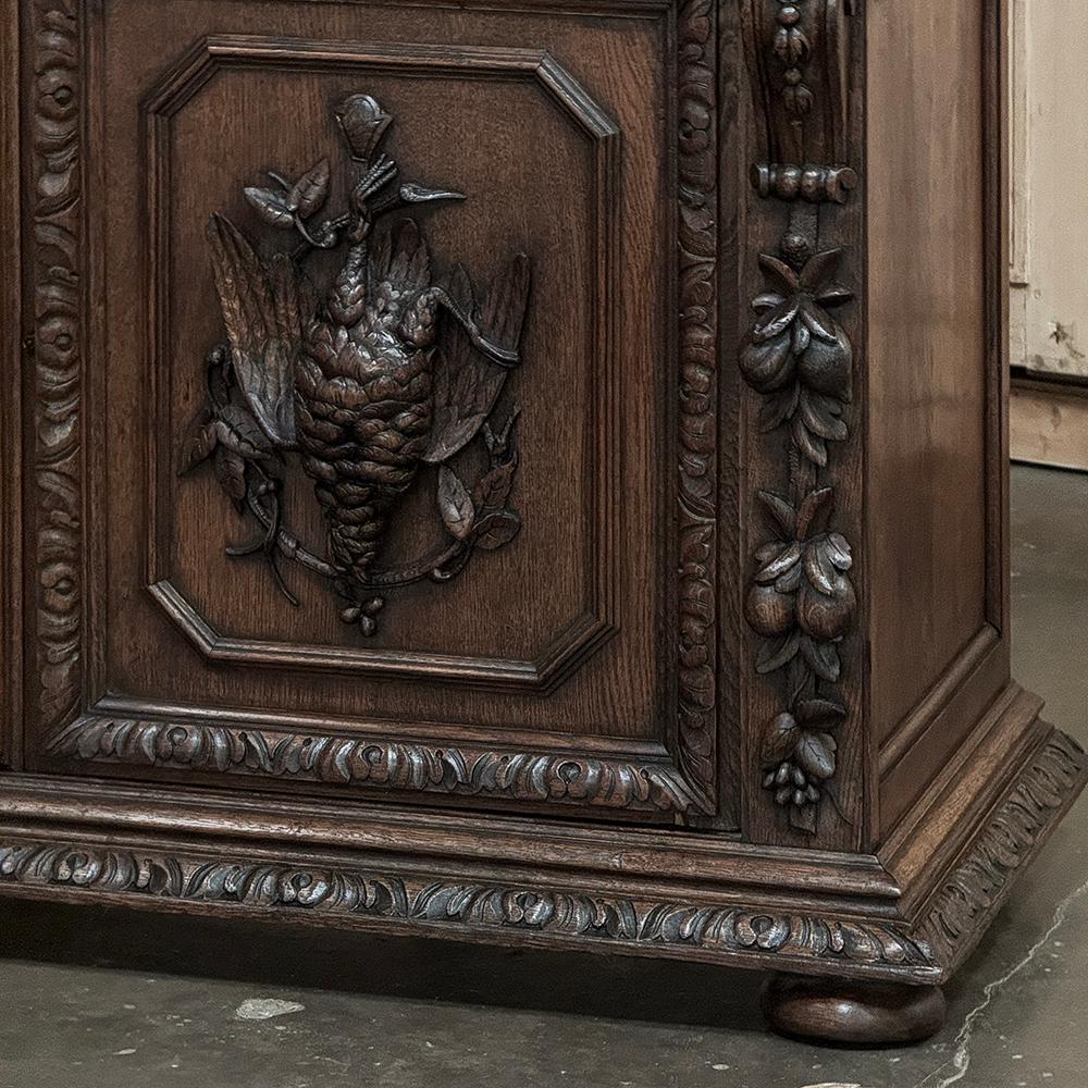 19th Century French Renaissance Hunt Buffet For Sale 10