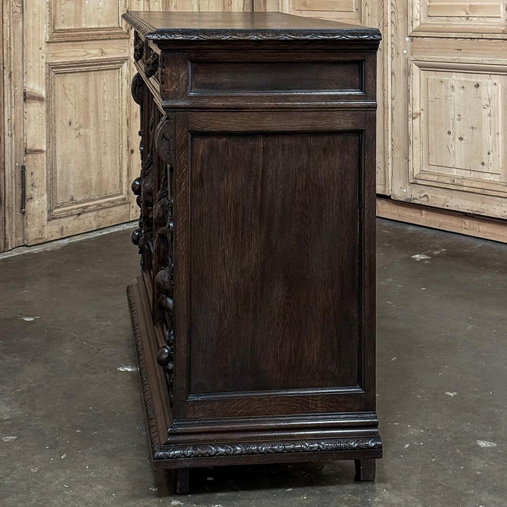 19th Century French Renaissance Hunt Buffet For Sale 13
