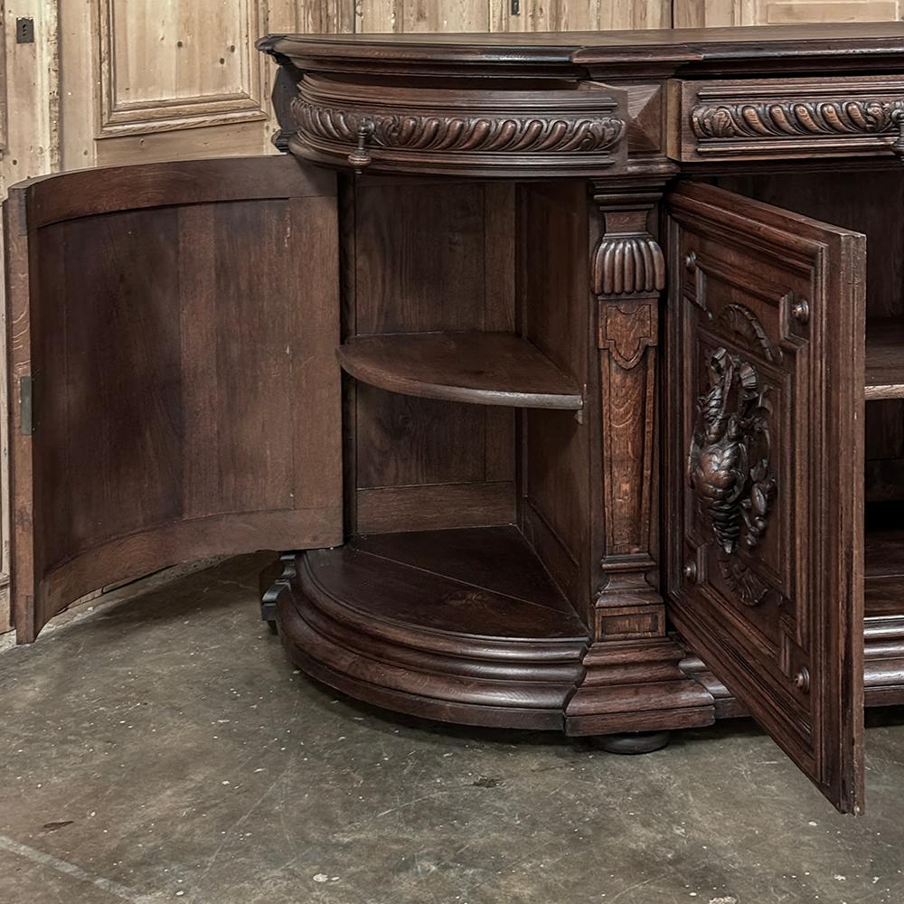 19th Century French Renaissance Hunt Buffet In Good Condition For Sale In Dallas, TX