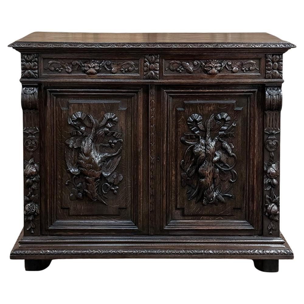19th Century French Renaissance Hunt Buffet For Sale