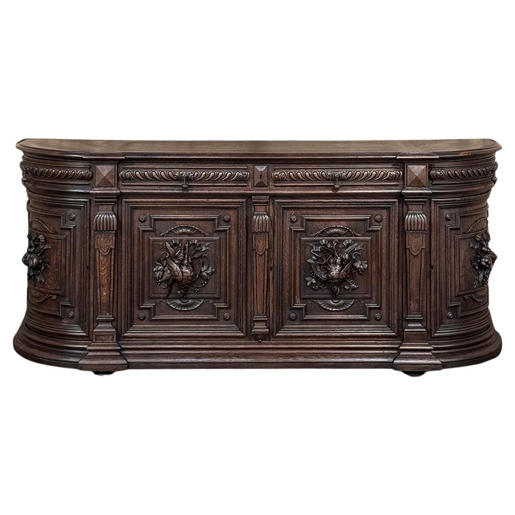 19th Century French Renaissance Hunt Buffet For Sale