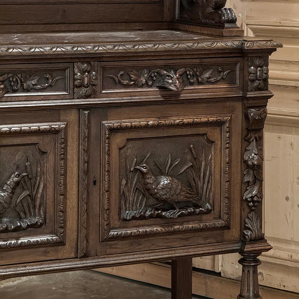 Buffet de chasse French Renaissance du 19ème siècle ~ Serveur en vente 5