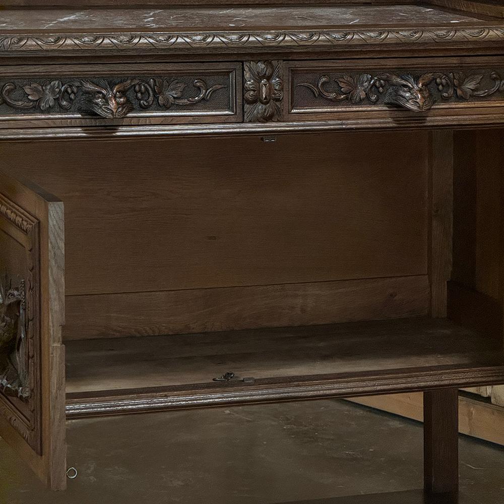 19th Century French Renaissance Hunt Buffet ~ Server For Sale 1