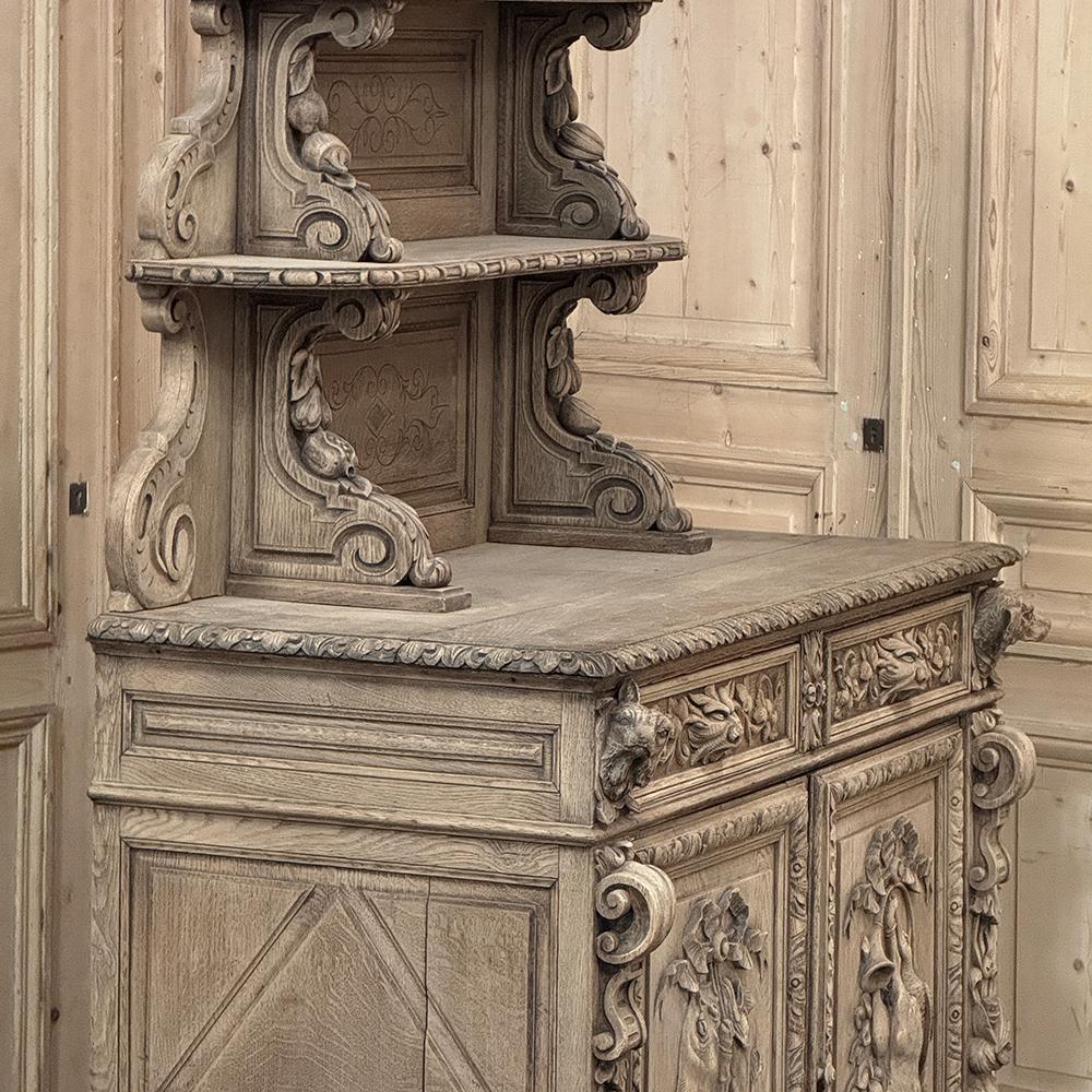 Buffet da caccia rinascimentale francese del XIX secolo ~ Vaisselier in vendita 8