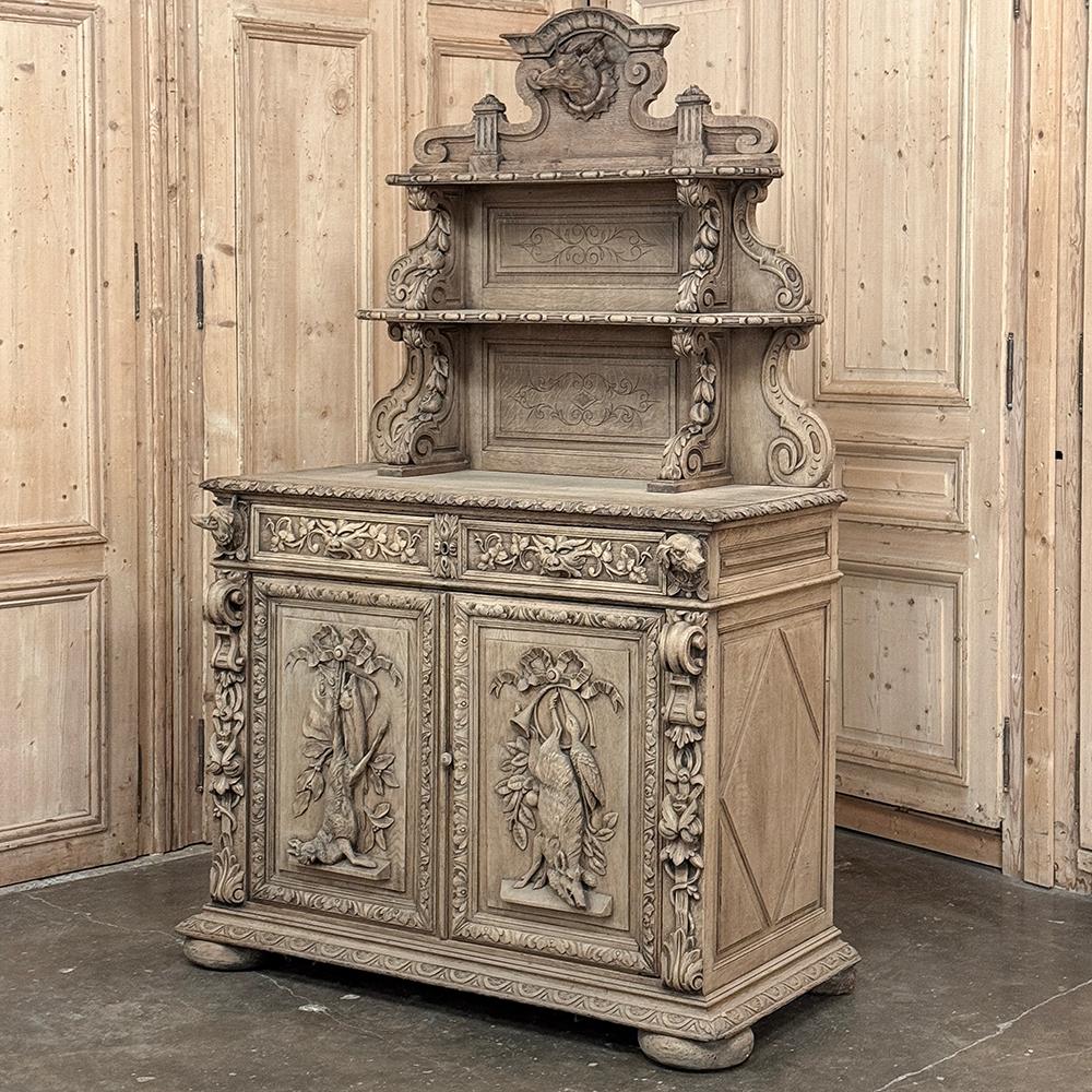 Neorinascimentale Buffet da caccia rinascimentale francese del XIX secolo ~ Vaisselier in vendita