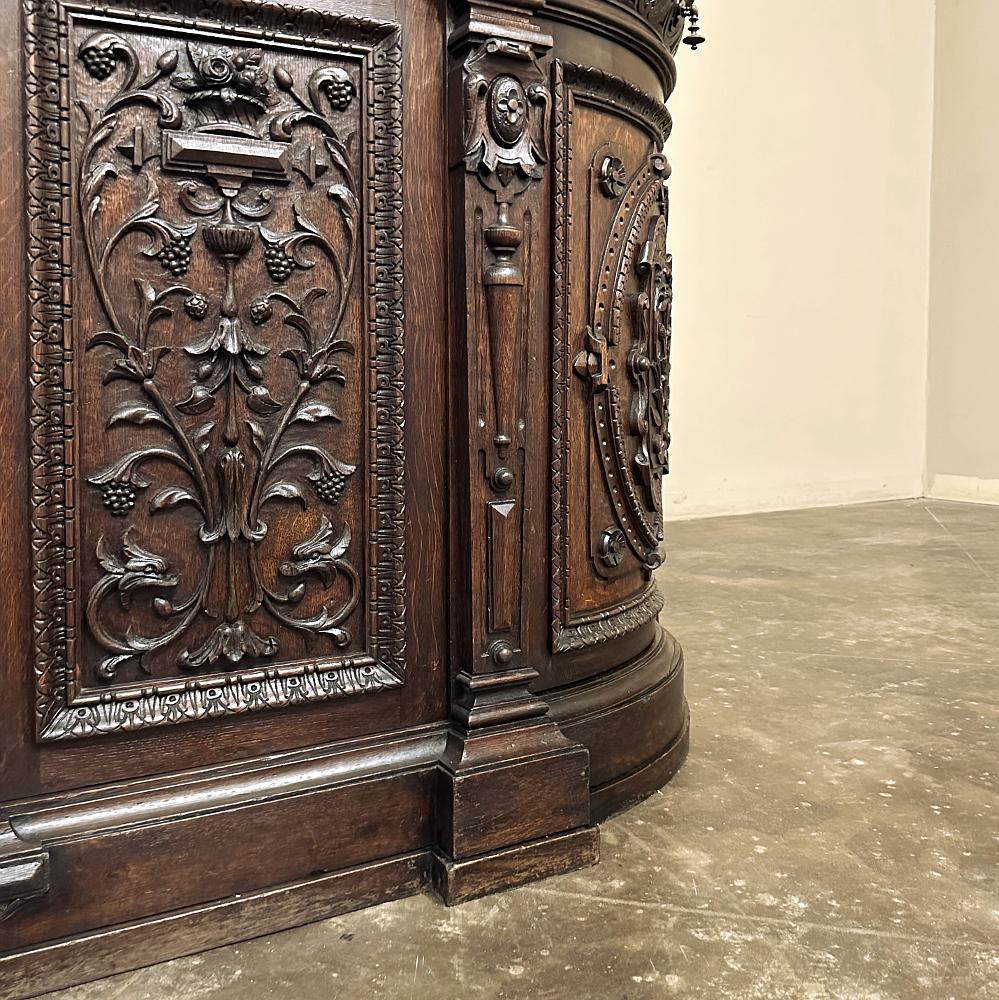 19th Century French Renaissance Marble Top Buffet For Sale 10