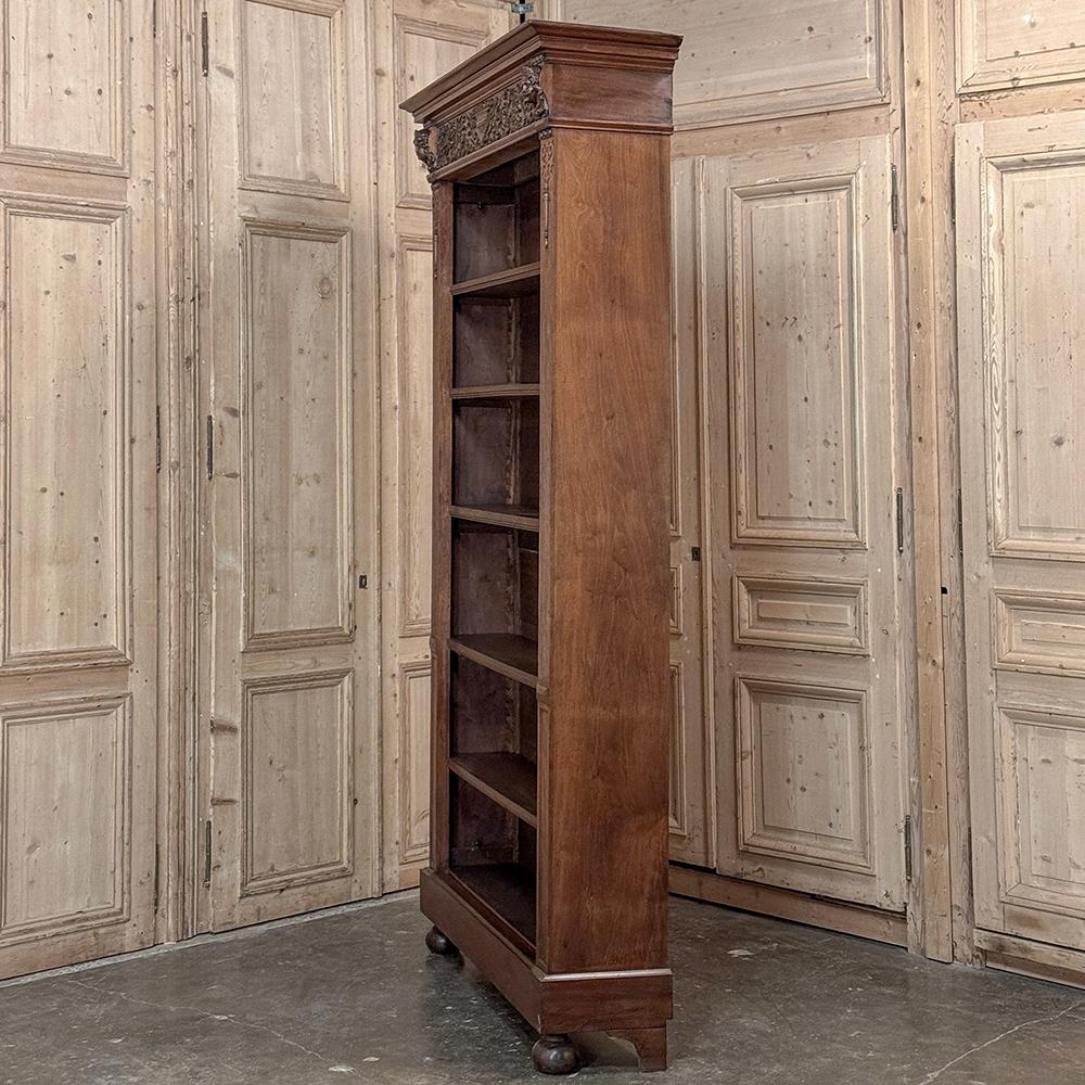 Libreria a giorno rinascimentale francese del XIX secolo ~ Bibliotheque in vendita 9