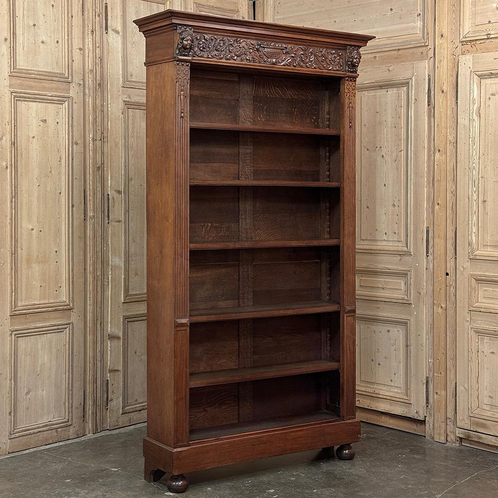Neorinascimentale Libreria a giorno rinascimentale francese del XIX secolo ~ Bibliotheque in vendita