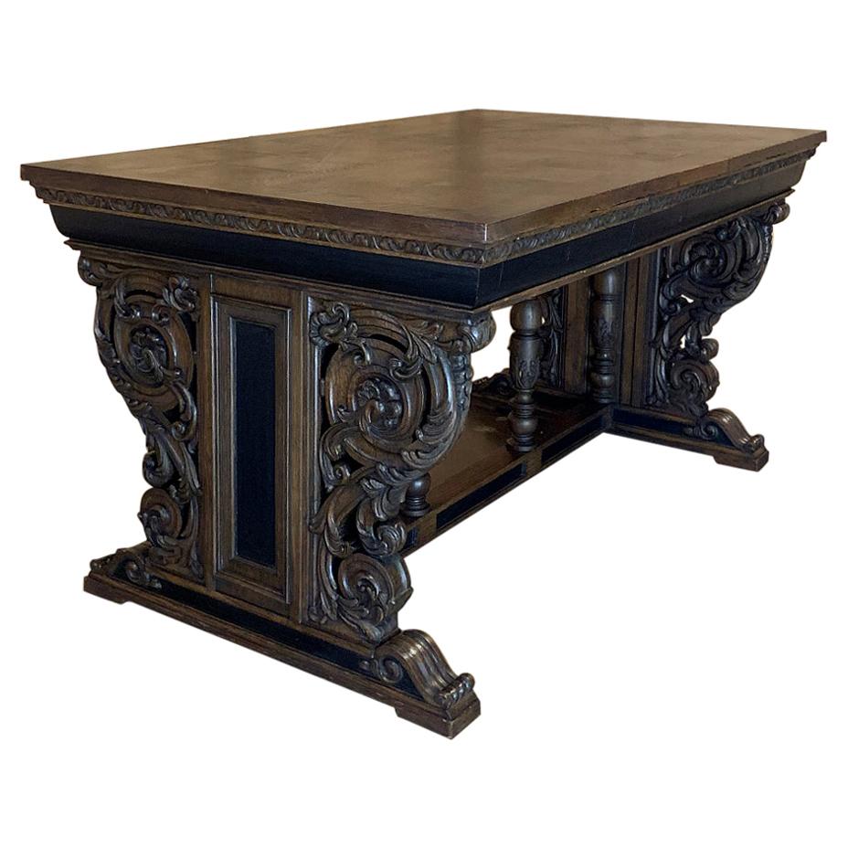 19th Century French Renaissance Partner's Writing Desk