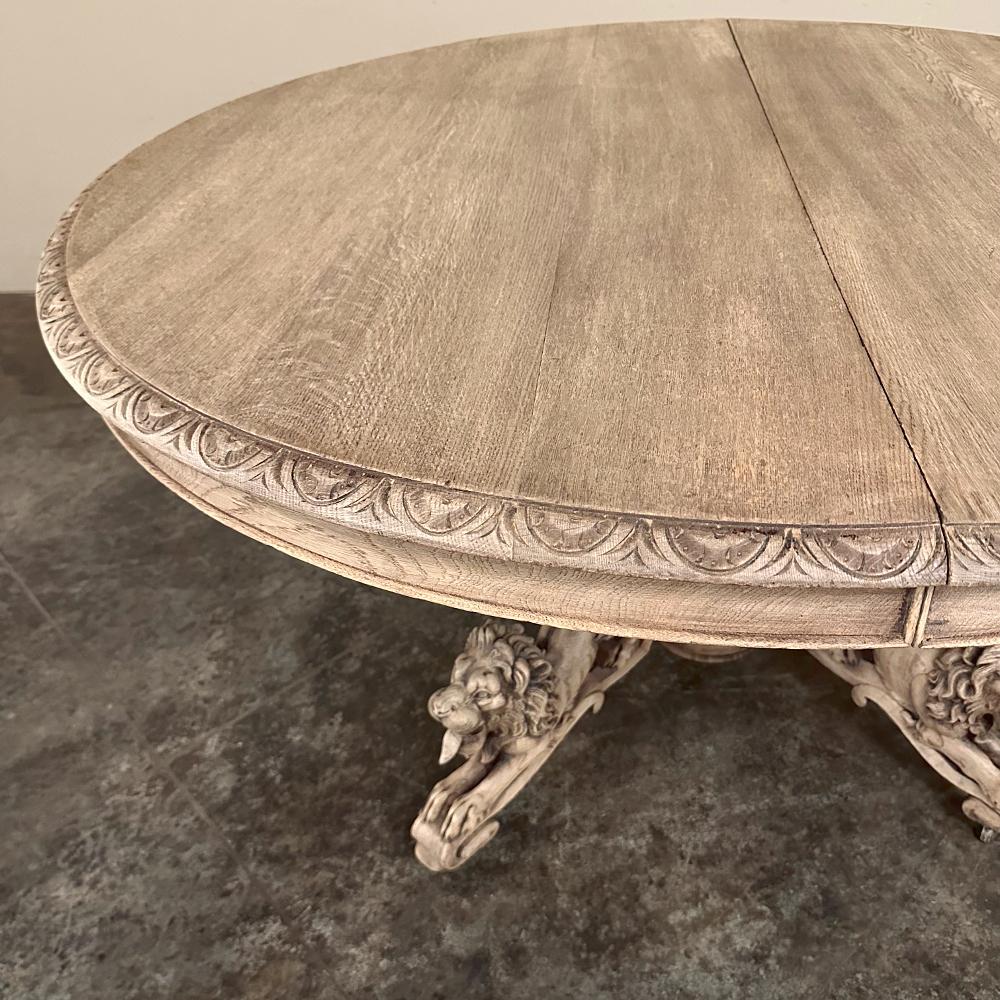 19th Century French Renaissance Pedestal Dining ~ Center Table For Sale 4
