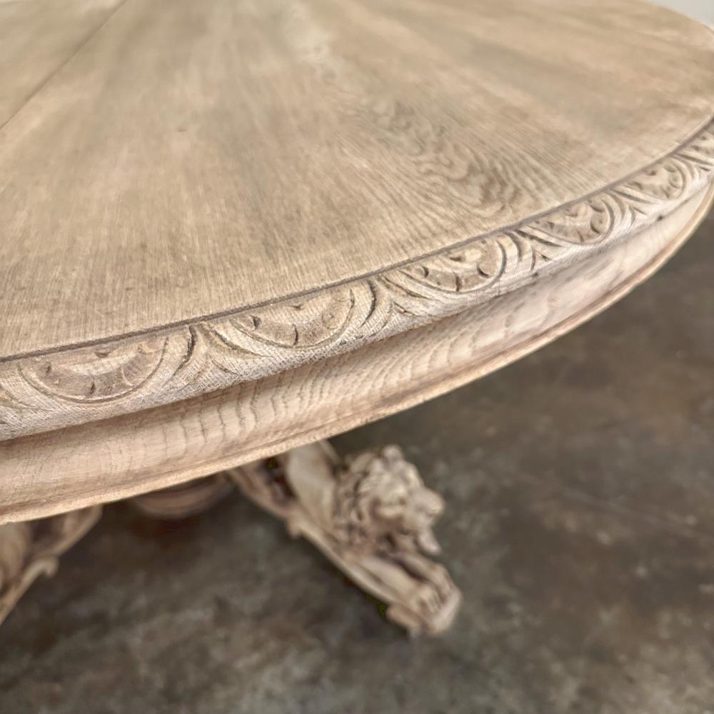 19th Century French Renaissance Pedestal Dining ~ Center Table For Sale 7