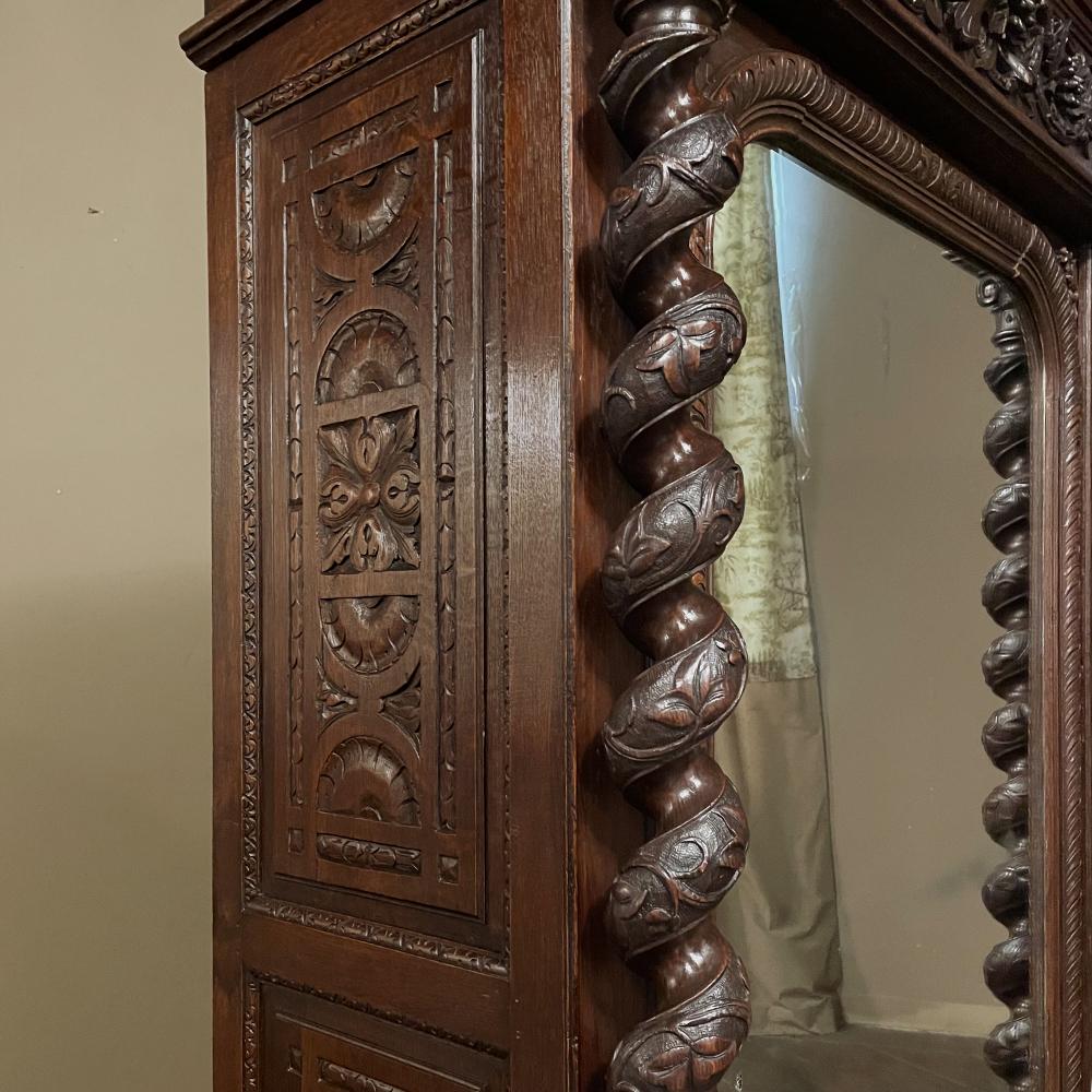 19th Century French Renaissance Revival Armoire For Sale 11