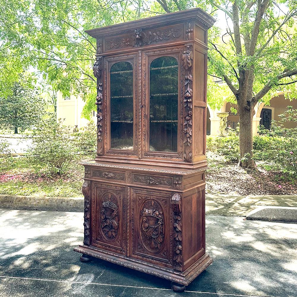 19th Century French Renaissance Revival Bookcase In Good Condition For Sale In Dallas, TX
