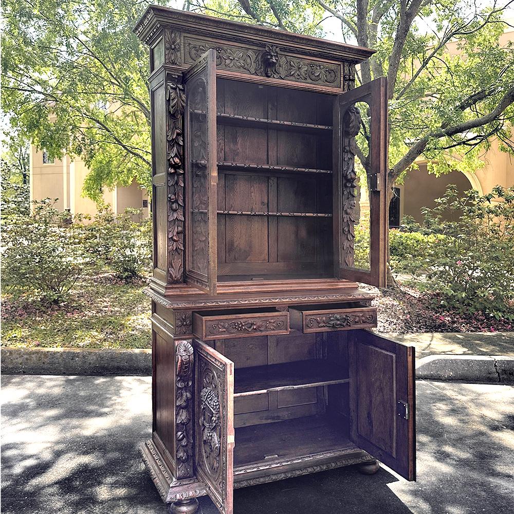 Glass 19th Century French Renaissance Revival Bookcase For Sale