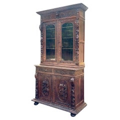 Antique 19th Century French Renaissance Revival Bookcase