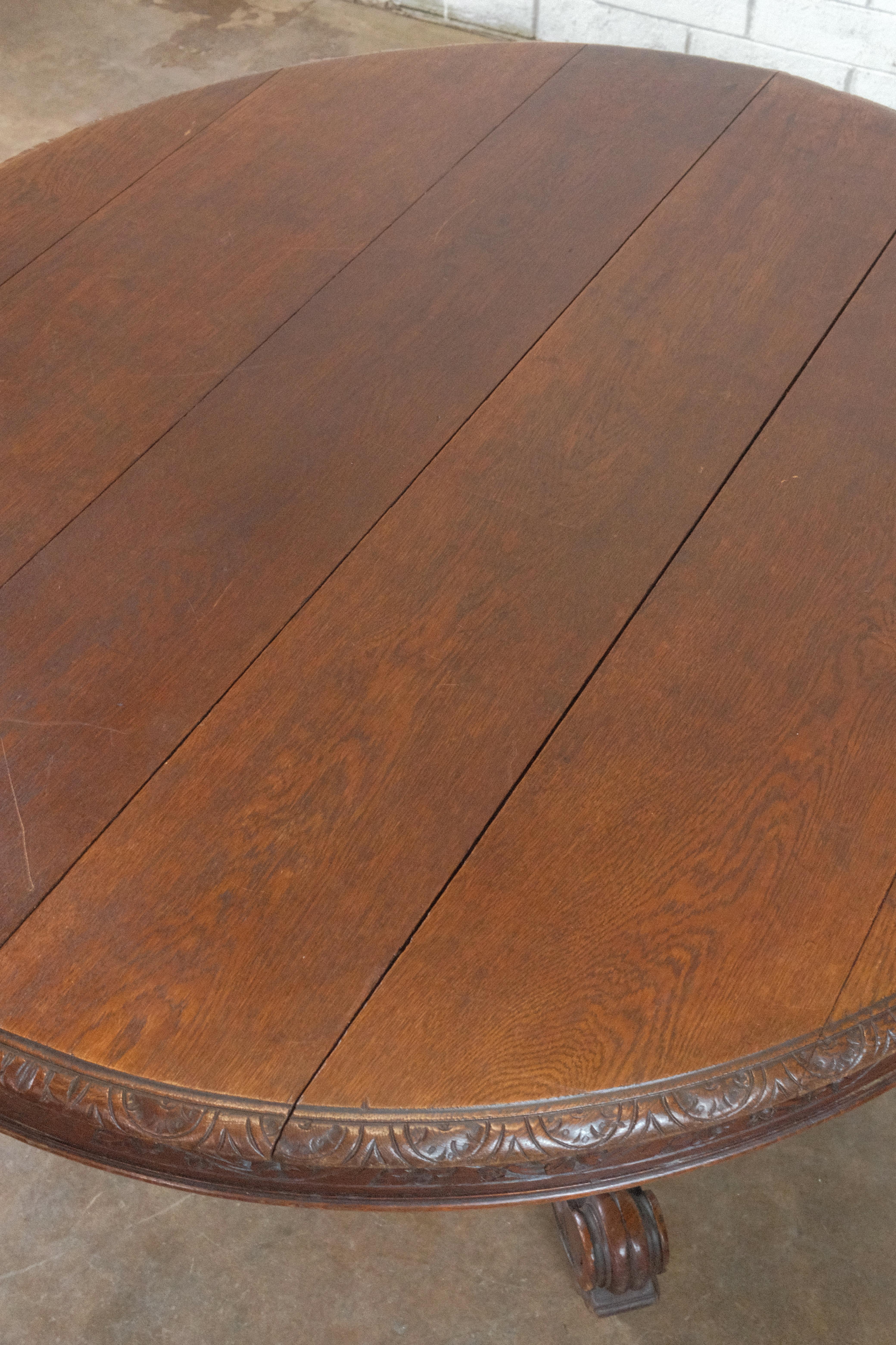 19th Century French Renaissance Revival Center Dining Table  For Sale 1