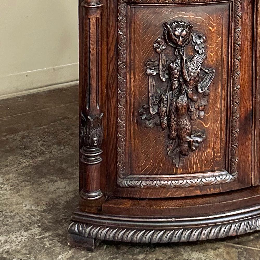 19th Century French Renaissance Revival Corner Cabinet ~ Confiturier For Sale 6