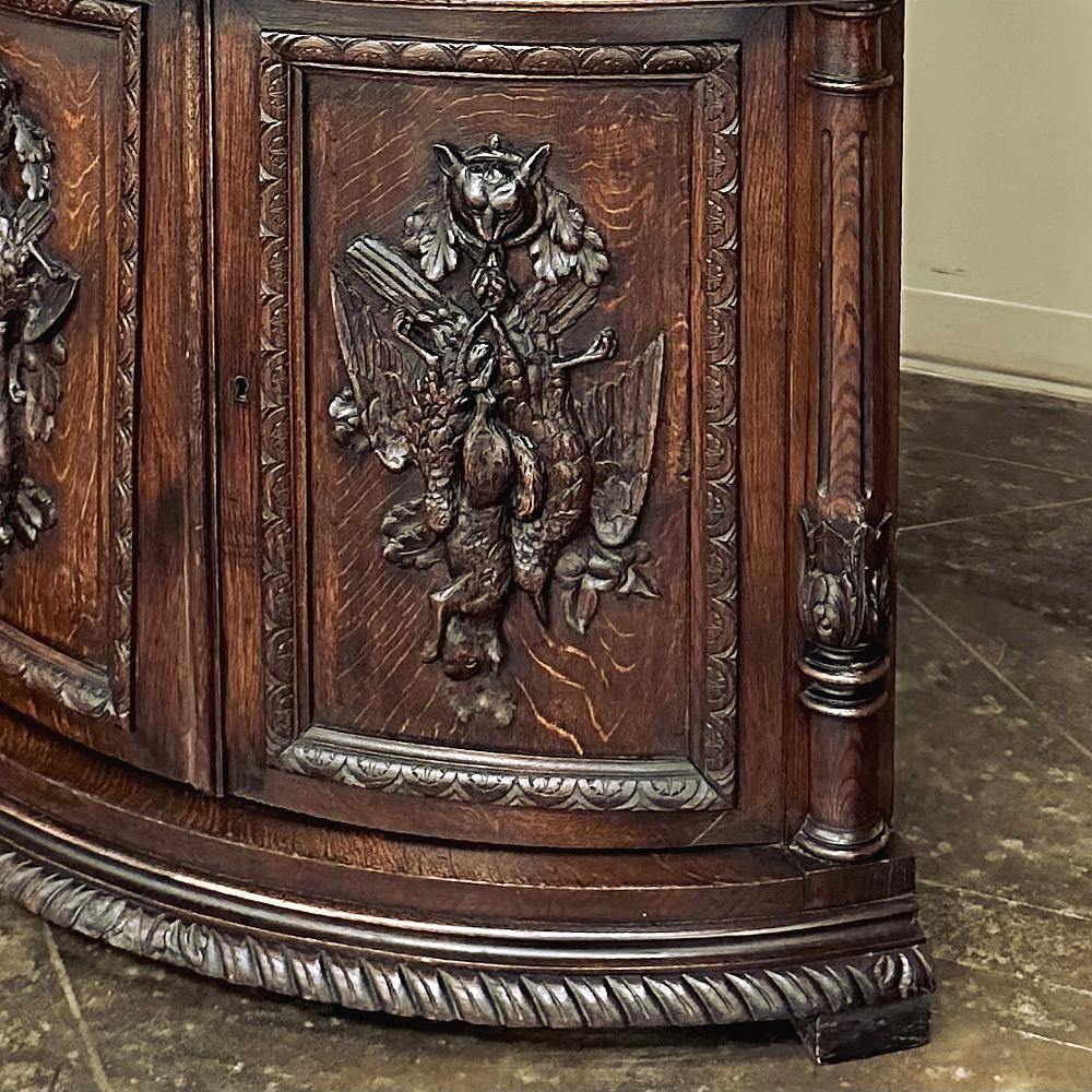 19th Century French Renaissance Revival Corner Cabinet ~ Confiturier For Sale 7