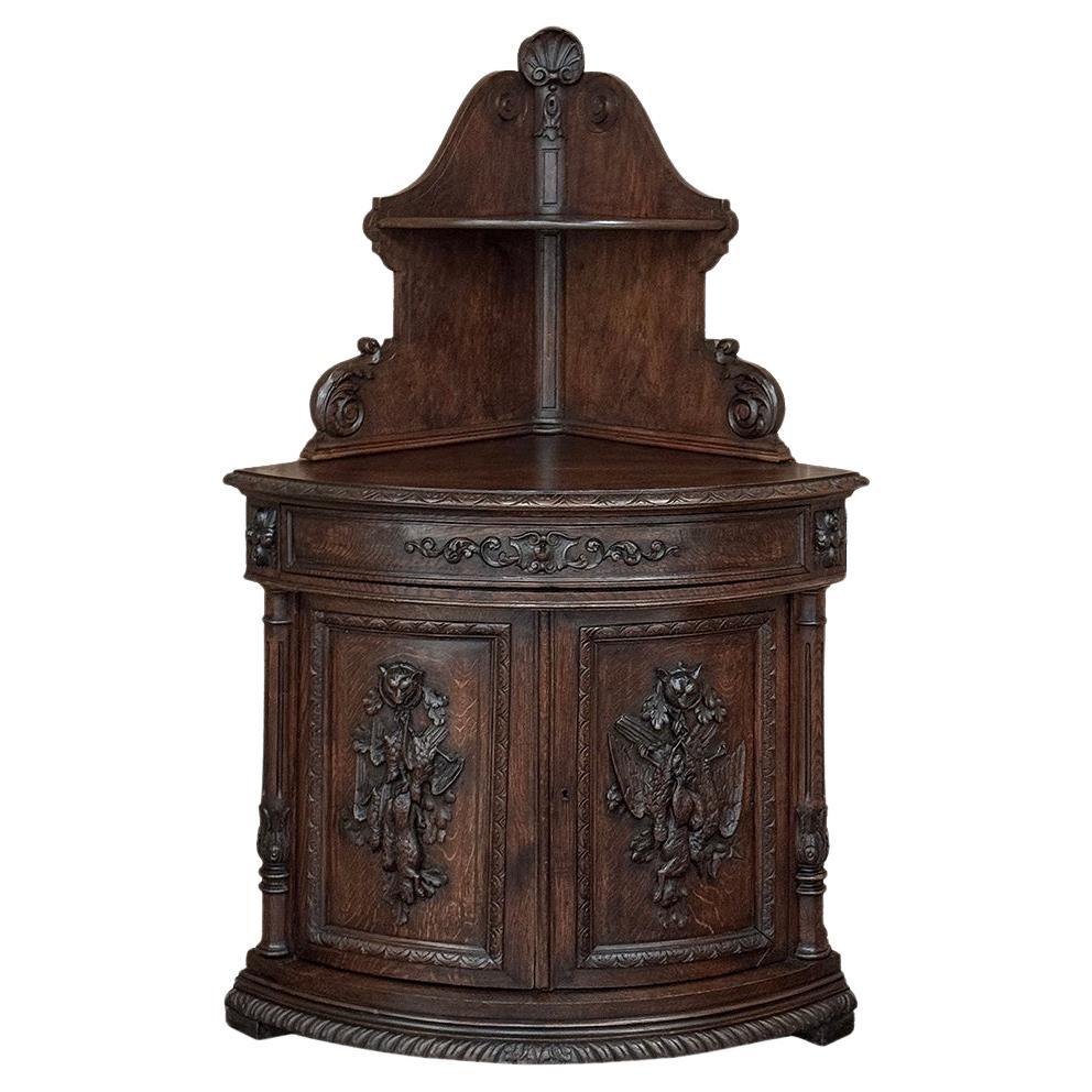 19th Century French Renaissance Revival Corner Cabinet ~ Confiturier
