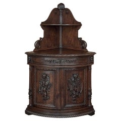 19th Century French Renaissance Revival Corner Cabinet ~ Confiturier