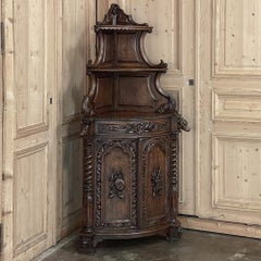 19th Century French Renaissance Revival Corner Cabinet